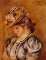 Girl in a flowery hat 1908